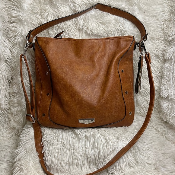 Jessica Simpson Handbags - Jessica Simpson brown carry all satchel